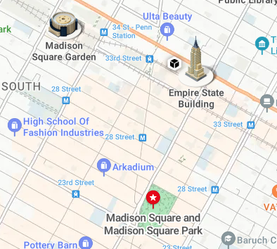 Madison Square Garden map